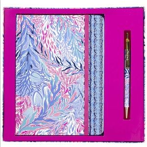 New Lilly Pulitzer Journal Set Vegan Black Ink Boxed Stationary Set Gift